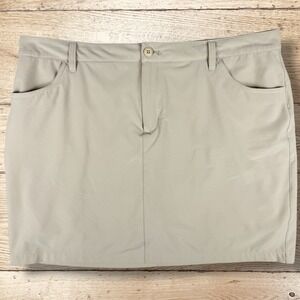 EDDIE BAUER Womens Casual Activewear Golf Skort Size 18 Khaki Beige‎